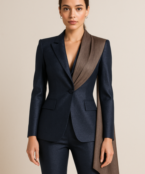 Light jacquard blazer