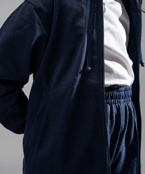 kids navy zip-up set